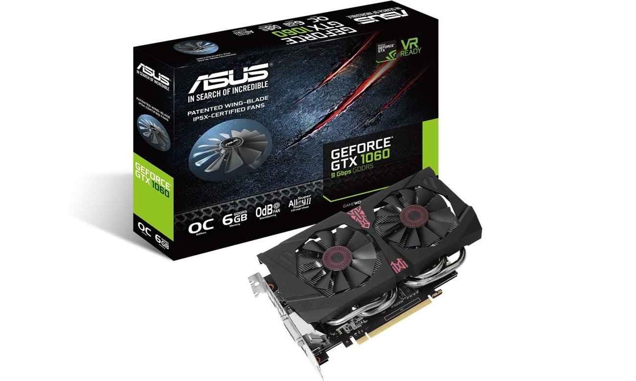 ASUS GeForce GTX 1060 OC 6GB GDDR5 - Karty graficzne NVIDIA